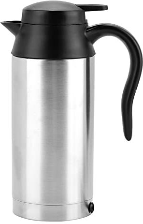Beufee Car Electric Kettle, 750ml 24V Portable Hot Water Kettle Car Coffee Maker Water Heater for Tea Coffee Drinking