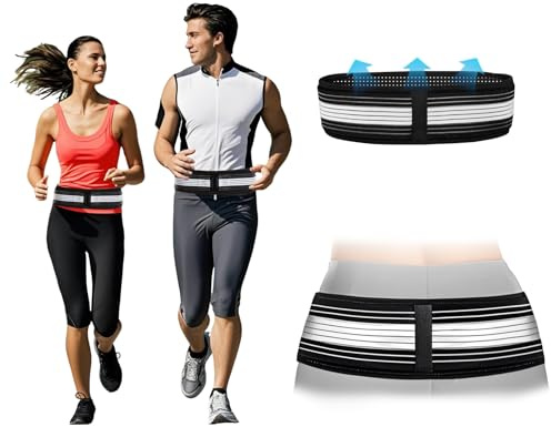 Fascia Lombare Supporto Schiena, Cintura Sacroiliaca per Alleviare il mal di Schiena, Regolabile Supporto Sciatica per l'anca per Uomo e Donna Sollievo dal Dolore Sciatico Lombare e Pelvico (Nero, L)