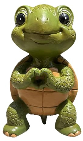 Turtle Figurine Made of Resin for Garden, Patio, Balcony, Outdoor Sculpture, Animal Figure, Weatherproof for Lawn Decoration, Living Room, , Entrance, Desk, Room, Windowsill, Indoor, Gift Idea