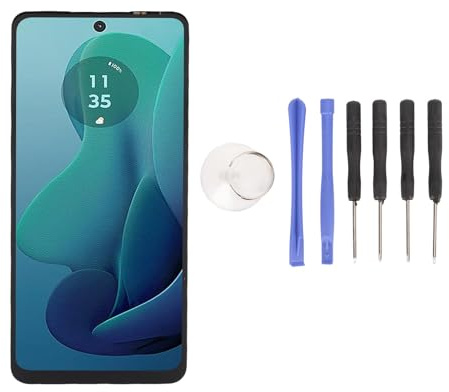 Cuifati Reemplazo de Pantalla LCD Conjunto de Digitalizador de Pantalla Táctil con Kit de Herramientas de Reparación, para Moto G 5G 2024 XT2417 Smartphone 6.6 Pulgadas