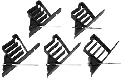 Generic Clip multi per cavi, impilatori di fili elettrici con chiodi in acciaio inossidabile, clip di fissaggio per cavi in PP per superfici in legno di mattoni, 25 clip per cavi UF non metallici CAT