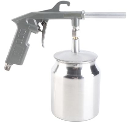 Fockety Pistolet de Sablage à l'air, Kit de Pistolet de Sablage à l'air avec un Pot en Aluminium de 750 Cc, de à ' Couler La Gravure sur Métal, Bois et Verre, élimine La