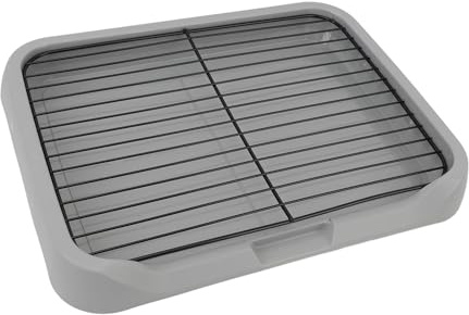 Sxhlseller Inodoro de Entrenamiento para Perros, Soporte de Red Resistente y Extraíble para Enseñar a IR Al Baño a Cachorros, para Perros Pequeños y Medianos en Interiores