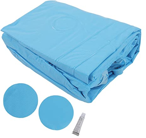 Piscina gonfiabile blu SustVita con bordi scivolosi per il cortile, una piscina gonfiabile per bambini con motivo a cartoni animati per giochi acquatici sicuri