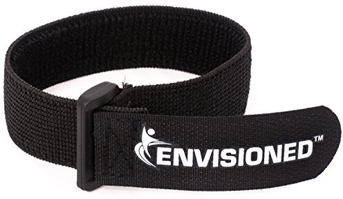 Elastic Reusable Cinch Straps 3/4x8 - 10 Pack Hook and Loop - Plus 2 Free Bonus Reusable Cable Ties