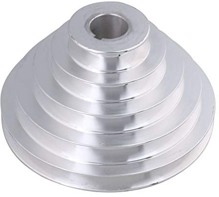 25mm Bore 54mm-150mm Outter Dia Aluminum 5 Slot A Type V-Shaped Pagoda Pulley 5 Step Pulley Belt 12.7mm Belt Width