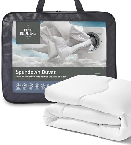 The Fine Bedding Company Spundown Duvet 4.5 Tog - King Size | Recycled Eco Smartfil®, Hypoallergenic and Washable, Hotel Quality Quilt, Summer Duvet King Bed Size