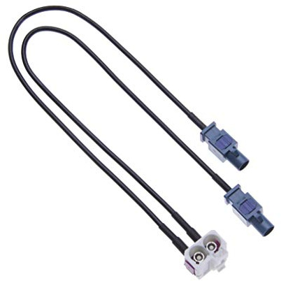 Keple Adaptador De Antena Para Coche Dual Fakra Conector Aéreo Para Vehículo Doble Fakra Para Radios De Tercera Generación En RCD, RNS310, RNS, Radio MFD | Adaptador Twin Fakra