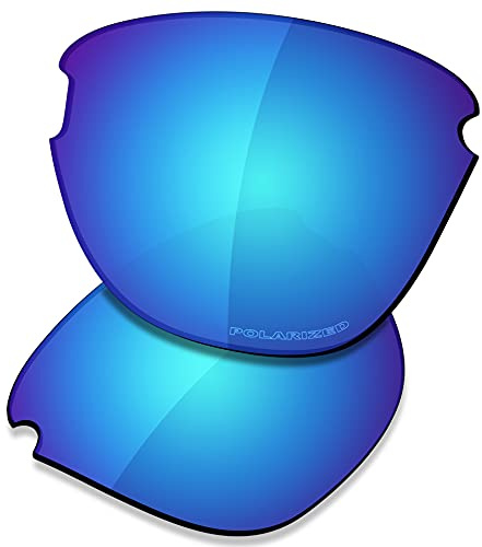 Saucer Verres de rechange de qualité supérieure pour lunettes de soleil Oakley Frogskins Lite OO9374, High Defense - Bleu glacier polarisé., taille unique