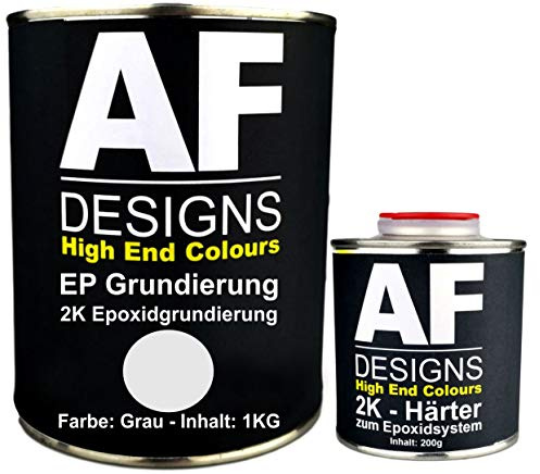 Alex Flittner Designs Epoxidfüller 1,20 kg 2K Grundierung Füller EP Füller | 2K Epoxidfüller/Grundierung unverdünnt mit hohem Korrosionsschutz