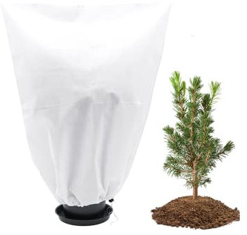 FALARRIMIGO 1pc Voile Hivernage Plante Exterieur 75g/m²Toile de Protection Plante Hiver pour Citronnier,Palmier,Olivier (1pc 60 * 80)
