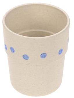 LÄSSIG Tasse à boire pour enfants Vaisselle pour enfants sans mélamine, sans BPA, lavable au lave-vaisselle et au micro-ondes/Mug Happy Rascals Smile sky blue