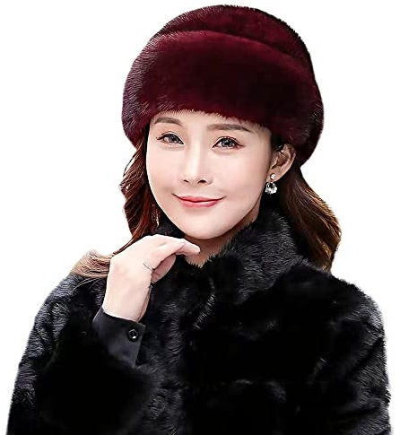 XINCHI Winterhut Damen Wintermütze Super Dick Fellmütze Kunst Russenmütze Warm Damenhut Flauschige Damenmütze Ohrenschützer Fliegermütze Schneedicht Outdoor