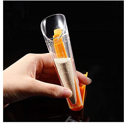 CTCOIJRN Measuring Cup Sealing Clip Orange Clear Kitchen Baking Tool Yeast