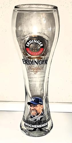 & AngiesStrickZauber vendu : Erdinger/verre à bière blanche/verre de collecte avec gravure, 1 x 0,5 l, sans carton