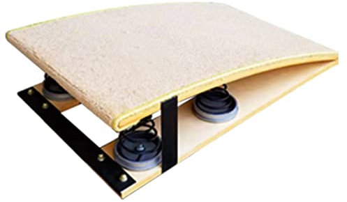 ZXXDSMYF Junior Vault Turngerät Sprungbrett für Kinder, Beige gepolsterter Teppich Kleines Turner Mini-Trampolin, Tragkraft 65kg / 140lbs