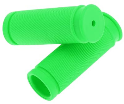 BULLSPANN 2 st cykelhandtag, 85 mm ergonomisk gummidesign med slagskydd för trehjuling cykel balans, grön