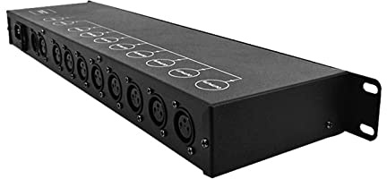 DJ Controller Stage Light DJ DMX512 Splitter Light Signal Splitter Amplifiers 8 Way Distributor For Stage Equipment Light Control for Dj Lights Par Lights Moving