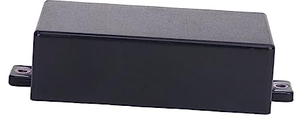 Humbucker Abdeckung aus Kunststoff, Schwarz, für Single Coil Gitarren | Passgenaue Abdeckung für Sq St Pickup und Gitarren Tonabnehmer, Versiegelte Ausführung, Schwarze Variante