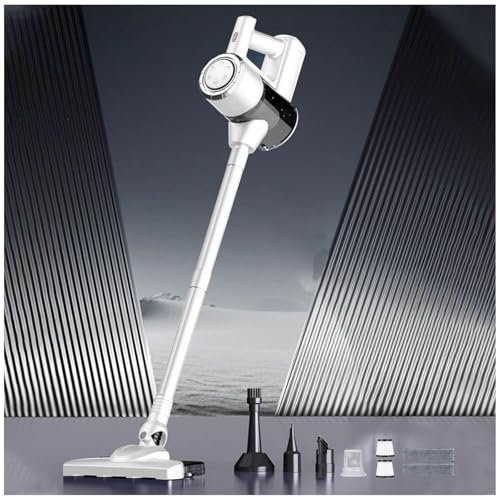 MeLtor Aspirateur Balai Laveur 120W 18Kpa 35 Min, Aspirateur Lavant Léger Puissant Balai Aspirateur sans Fil pour Sol Dur Tapis Poils d'animaux Voiture,White