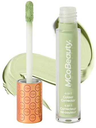 MCoBeauty - Colour Corrector All Over Primer - Green Concealer Shade - 4-in-1 Formula for Redness Neutralising and Complexion Prep - Concealers & Correctors - Beauty Products