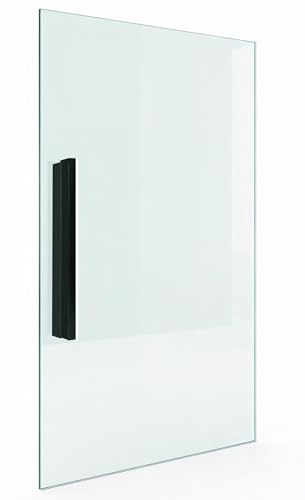 PORTE ITALIANE, Maniglie Adesive Acciaio Inox Nere per Porte Scorrevoli in Vetro – Maniglioni con Adesivo 3M Hard Senza Fori, Facili da Applicare e Resistenti - Coppia Lunghezza 30 cm