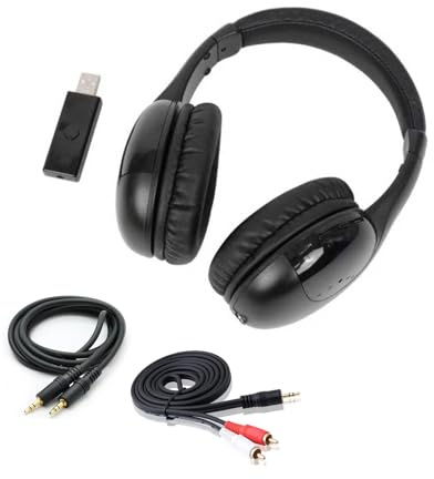 Boannice Casque TV sans Fil avec Emetteur USB 2.4G, avec Un Design Circumaural Adapté à la TV et à la PC, Il est Léger et Confortable, Idéal pour Les Adultes, Les Adolescents et Les Personnes Âgées