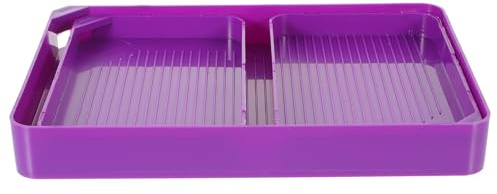 Boîte de Rangement pour Perles Diamant Art en Plastique Pourpre | Plateau de Tri à Rainures, Organise Strass et Perles pour Bricolage DIY
