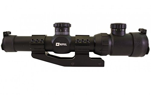 Nuprol Optics 1.25-5x26 IR Airsoft Scope, Black
