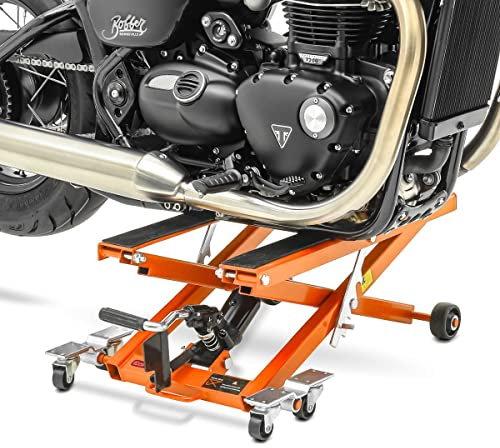ConStands - Motorrad Hebebühne kompatibel mit Chopper/Custombike Hydraulisch XL kg Orange CB84846