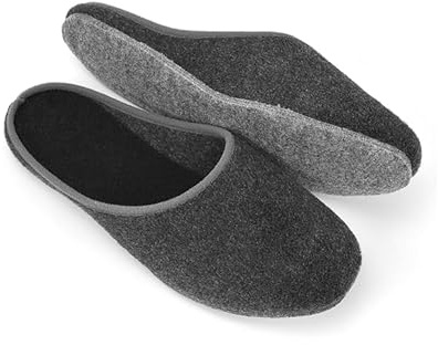 Chaussons en Feutre Lumière Devoir Anthracite - 50/51 EU