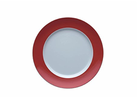 EKM Living Thomas 10850-408525-10227 Sunny Day New Red - Plato llano (2 unidades, 27 cm), color rojo