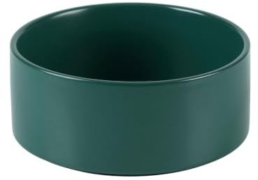Havniva Keramik-Hundeschalen, 15,5 cm Futterschale und Wasserschale | Hundefutterschale für kleine Hunde, lebensmittelechtes Keramik, mit rutschfestem Gummiboden, spülmaschinengeeignet