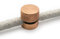 AMARCORDS - 4 Aluminium Deckenpins mit sichtbarer Kabelanpassung. Deckenbefestigung für Lampen und Aufhängungen. Farbe KUPFER