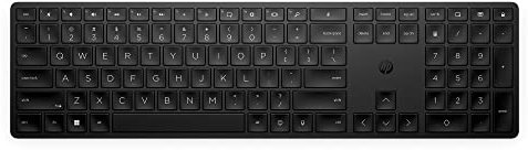 HP 450 Programmable Wireless Keyboard with 20+ Programmable Keys, Adjustable Incline, 20+ month Battery Life, made from 60% Recycled Materials, Black