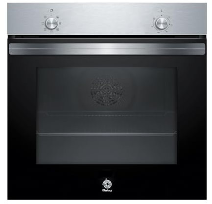 BALAY - Horno, 60 cm, 5 Funciones, Precalentamiento rápido, Negro, 3HB4000X2.