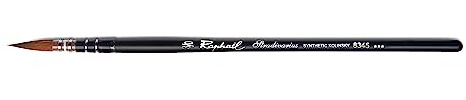 Raphael Stradivarius Kolinsky Aquarellpinsel, synthetisch, Schwarz