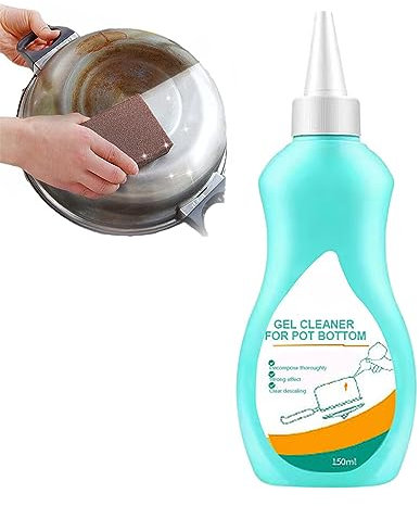 Boden des Topfes, schwarzer Kalkreiniger, Waschtopf-Gel, Kochgeschirr-Schwärzungsmittel, Poliermittel für verbranntes Eisen, Topfboden, Küchenreiniger (1PCS)