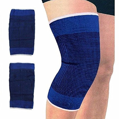Rodillera – 1 par de rodilleras elásticas de compresión para hombres y mujeres, lesiones de ligamentos de correr, tensión, desgarro de menisco, alivio del LCA