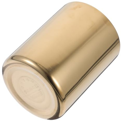 SHINEOFI Stiftehalter Edelstahl 304 Metall Formstabil Glatt Goldener Stiftebecher Schreibtisch Organizer Für Büro Kosmetik Pinsel Schlüssel Aufbewahrung