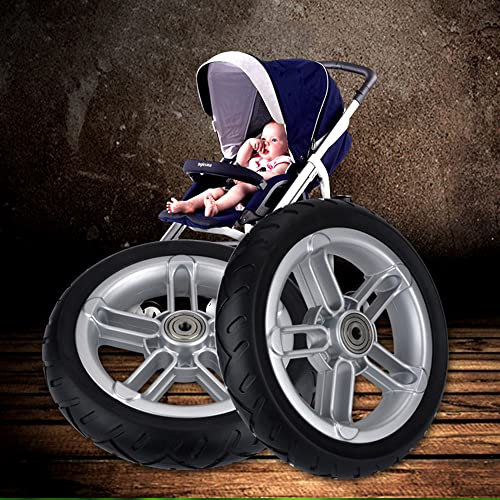 8 Inch Front Caster Wheel for Disabled Wheelchairs - Universal Non-slip Walker Wheels Replacement - Durable Wheelchair Front Wheel