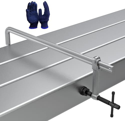 KARRYTON Heavy Duty 24 Inch F-Clamp w/Replaceable Pad, 5-1/2-Inch(140mm) Deep Throat, Drop Forged Steel F Style Bar Clamps for Welding, Bar Size 1-1/5 * 3/5, 2900LB Clamping Force