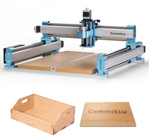 SainSmart Genmitsu 4040 PRO CNC Milling Machine, Support 4-Axis and WiFi Module, Upgraded Lead Screw Drive for Woodworking, Metal and Acrylic Cutting, Milling, GRBL Control