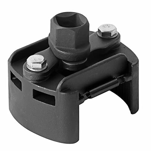 Phefop Herramienta de Extracción de Filtro de Aceite, Llave para Filtro de Aceite, Herramienta de Tapón, Extractor de Combustible, Ajustable, Utilizada con Llave de Trinquete de 1/2