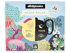 ALTROMERCATO - Cofanetto pausa relax - cofanetto di infusi e tisane - 40 bustine - 80 gr