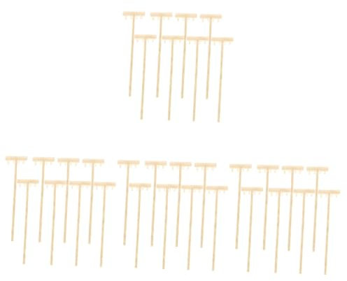KOMBIUDA 32pcs Japanese Zen Garden Tool Rake Miniature Garden Rake for Rock Pushing for Home Office