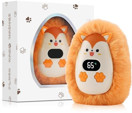 Handwärmer für den Winter, wiederaufladbar, USB, Design für Tiere, Handwärmer, tragbar, digital, für Kinder, Erwachsene, Familie
