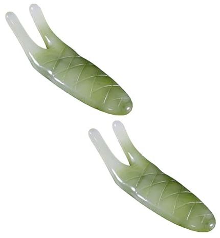 FRCOLOR Nasenschaber aus Harz 2 Stück Nasenmassagegerät zur Gesichtspflege Fördert Durchblutung Glatt und Robust für Ätherische Öle Wellness Entspannung Massage Tools Zufällige Farbe