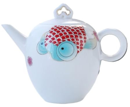 YGDYFDC Tetera de cerámica con Tapa Tetera De Cerámica De Porcelana De Jade Y Cordero, Tetera De Kungfú, Bote De Belleza, Infusor De Té De Cerámica De Color Bajo Vidriado Tetera de cerámica China