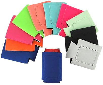 1 dispositivo di raffreddamento per birra, vuoto, per lattine di birra, tinta unita, pieghevole, in schiuma, per feste di nozze, feste divertenti HTV Party (01)